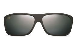 Maui Jim Island Time Unisex Wide Rectangle Sunglasses in Black – Product Photo 1