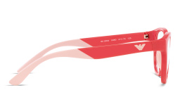 Emporio Armani Cat-Eye Eyeglasses in Red – Product Photo 3