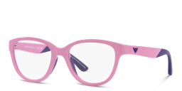 Shop Emporio Armani Cat-Eye Eyeglasses in Purple online.