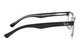 Shop Ray-Ban Junior Kids Square Eyeglasses in Black online.