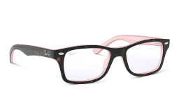 Shop Ray-Ban Junior Kids Square Eyeglasses in Havana Pink online.