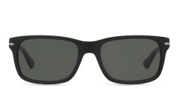 Shop PERSOL Rectangle Sunglasses in Black online.