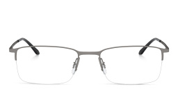 Half Rim Rectangle Eyeglasses من جورجو أرماني بلون رصاصي مطفي - صورة المنتج 1