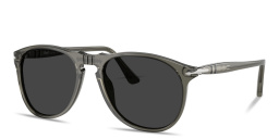 PERSOL Arrow Emblem Pilot Sunglasses in Smoke – Product Photo 2