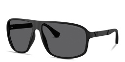 Emporio Armani Eagle Logo Square Sunglasses in Black – Product Photo 2