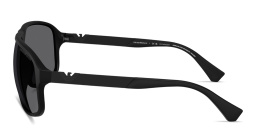 Emporio Armani Eagle Logo Square Sunglasses in Black – Product Photo 3