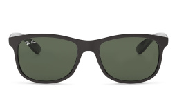 Shop Ray-Ban Andy Square Sunglasses in Black online.