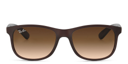Shop Ray-Ban Andy Square Sunglasses in Brown online.
