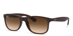 Shop Ray-Ban Andy Square Sunglasses in Brown online.