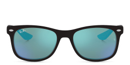 Ray-Ban Junior Kids New Wayfarer Square Sunglasses in Semi-Matte Black – Product Photo 1