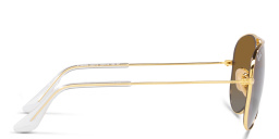 Ray-Ban Junior Kids Mirror Aviator Sunglasses in Gold – Product Photo 3