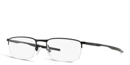 Oakley Barrelhouse™ Half-Rim Rectangle Eyeglasses in Matte Black – Product Photo 2
