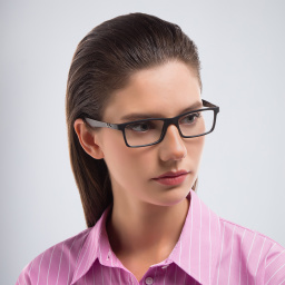 Ray-Ban Optics Unisex Rectangle Eyeglasses in Black – Product Photo 6