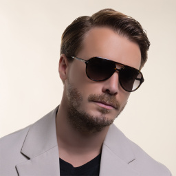 Shop TOM FORD Jared Pilot Sunglasses in Havana online.