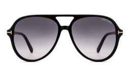 TOM FORD Jared Pilot Sunglasses in Shiny Black – Product Photo 1