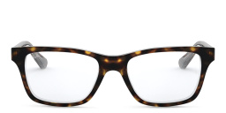Kids Square Eyeglasses من راي بان جونيور بلون هافان داكن - صورة المنتج 1