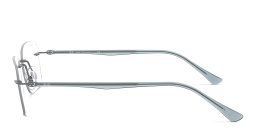 Ray-Ban Optics Rimless Rectangle Eyeglasses in Gunmetal – Product Photo 3