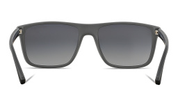 Emporio Armani Square Sunglasses in Rubber Black & Grey – Product Photo 4