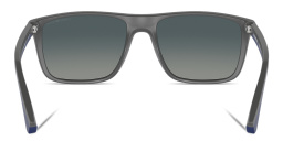 Emporio Armani Logo Square Sunglasses in Grey – Product Photo 4