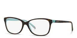TIFFANY Square Eyeglasses in Havana – Product Photo 2