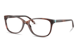 Shop TIFFANY Return to Tiffany® Square Eyeglasses in Polished Havana online.