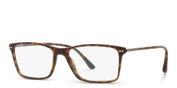 GIORGIO ARMANI Rectangle Eyeglasses in Matte Dark Havana – Product Photo 2