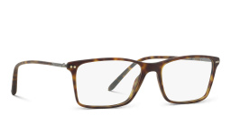 GIORGIO ARMANI Rectangle Eyeglasses in Matte Dark Havana – Product Photo 4