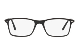 GIORGIO ARMANI Wide Rectangle Eyeglasses in Black – Product Photo 1