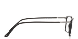 GIORGIO ARMANI Wide Rectangle Eyeglasses in Black – Product Photo 3