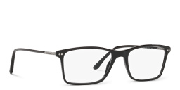 GIORGIO ARMANI Wide Rectangle Eyeglasses in Black – Product Photo 4