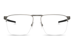 Oakley Voon Half-Rim Square Eyeglasses in Gunmetal – Product Photo 1