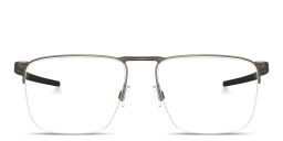 Oakley Voon Half-Rim Square Eyeglasses in Silver – Product Photo 1