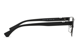 Emporio Armani Wide Rectangle Eyeglasses in Black – Product Photo 3