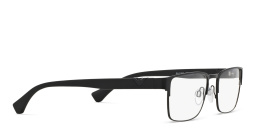 Emporio Armani Wide Rectangle Eyeglasses in Black – Product Photo 4