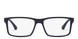 Rectangle Eyeglasses من امبوريو أرماني بلون أزرق داكن - صورة المنتج 1