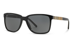 BURBERRY Unisex Square Sunglasses in Black – Product Photo 2