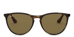 Shop Ray-Ban Junior Kids Erika Round Sunglasses in Havana online.