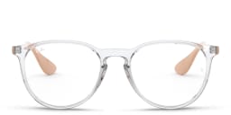 Shop Ray-Ban Erika Round Eyeglasses in Transparent online.