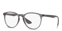 تسوق نظارة طبية إريكا بإطار دائري راي بان بلون Transparent Grey أونلاين.