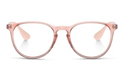 تسوق نظارة طبية إريكا بإطار دائري راي بان بلون Transparent Pink أونلاين.