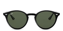 Shop Ray-Ban Unisex Round Sunglasses in Black online.
