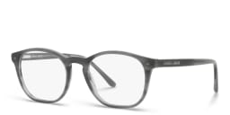 Shop GIORGIO ARMANI Round Eyeglasses in Grey online.