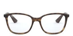 Shop Ray-Ban Unisex Square Eyeglasses in Havana online.