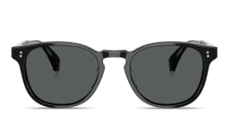 Shop OLIVER PEOPLES Finley Esq. Sun Unisex Round Sunglasses in Black online.
