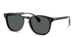 Shop OLIVER PEOPLES Finley Esq. Sun Unisex Round Sunglasses in Black online.