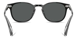 Shop OLIVER PEOPLES Finley Esq. Sun Unisex Round Sunglasses in Black online.