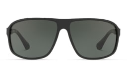 تسوق نظارة شمسية مربعة امبوريو أرماني بلون Matte Black أونلاين.