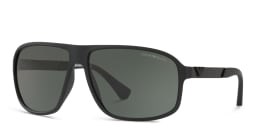 تسوق نظارة شمسية مربعة امبوريو أرماني بلون Matte Black أونلاين.