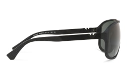 Shop Emporio Armani Square Sunglasses in Matte Black online.