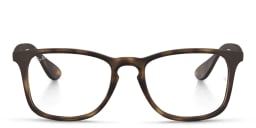 Shop Ray-Ban Unisex Square Eyeglasses in Havana online.